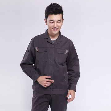 深紫色春秋工作服AC102