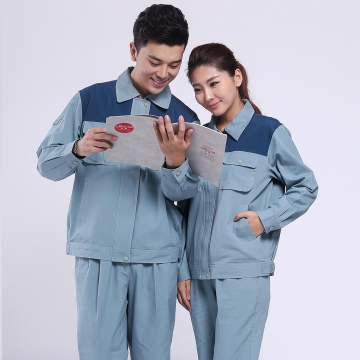 翠兰色秋季工作服AC120