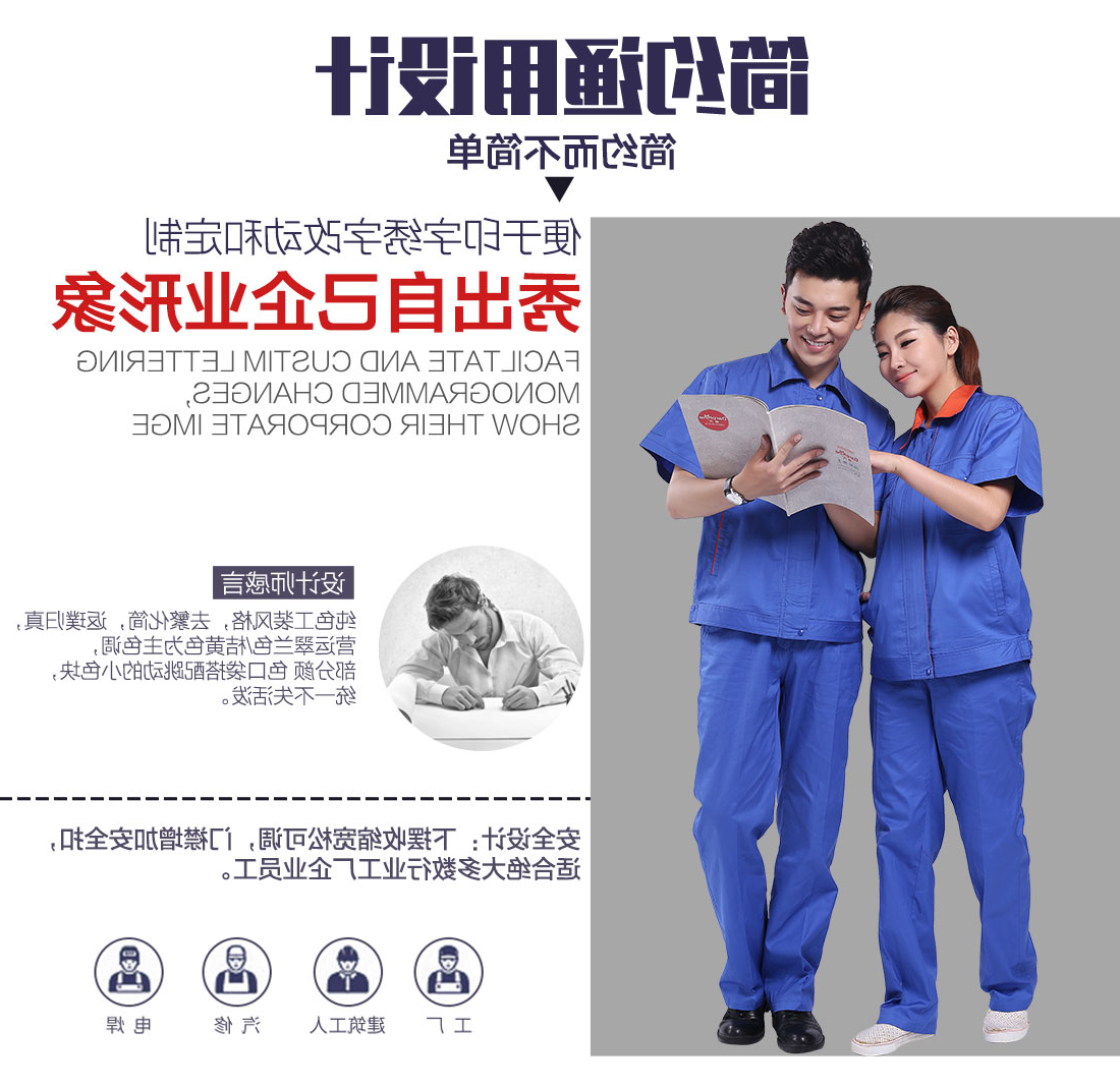  翠蓝色工作服AD101(图5)